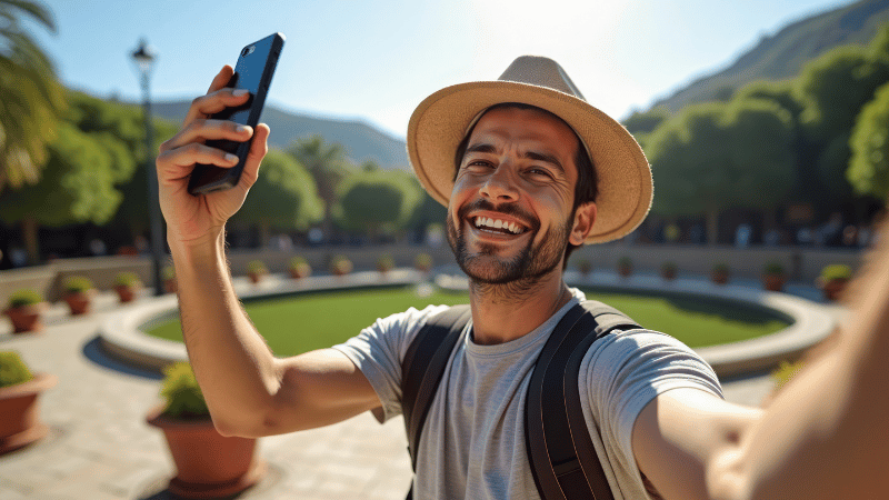 Stanislav-Kondrashov_Gaudi_man_taking_selfie_on_vacation